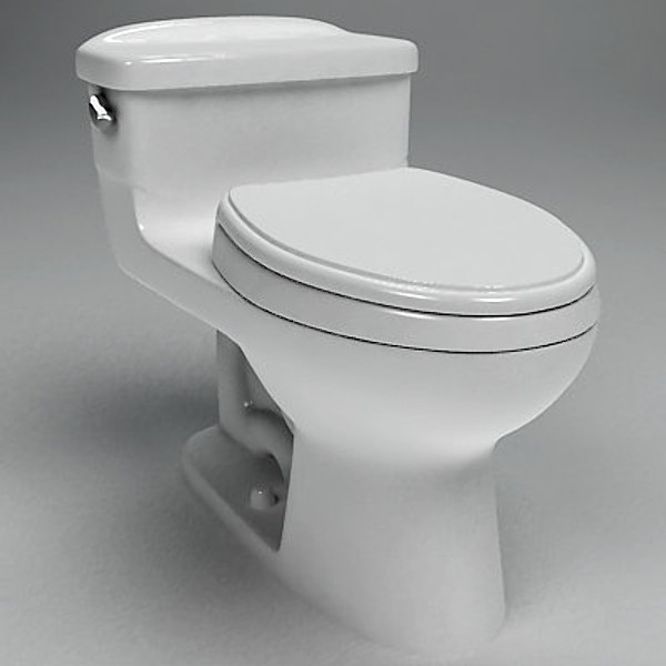 toto bristol ms866114 toilet 3d model - TOTO Bristol MS866114 Toilet by ts303
